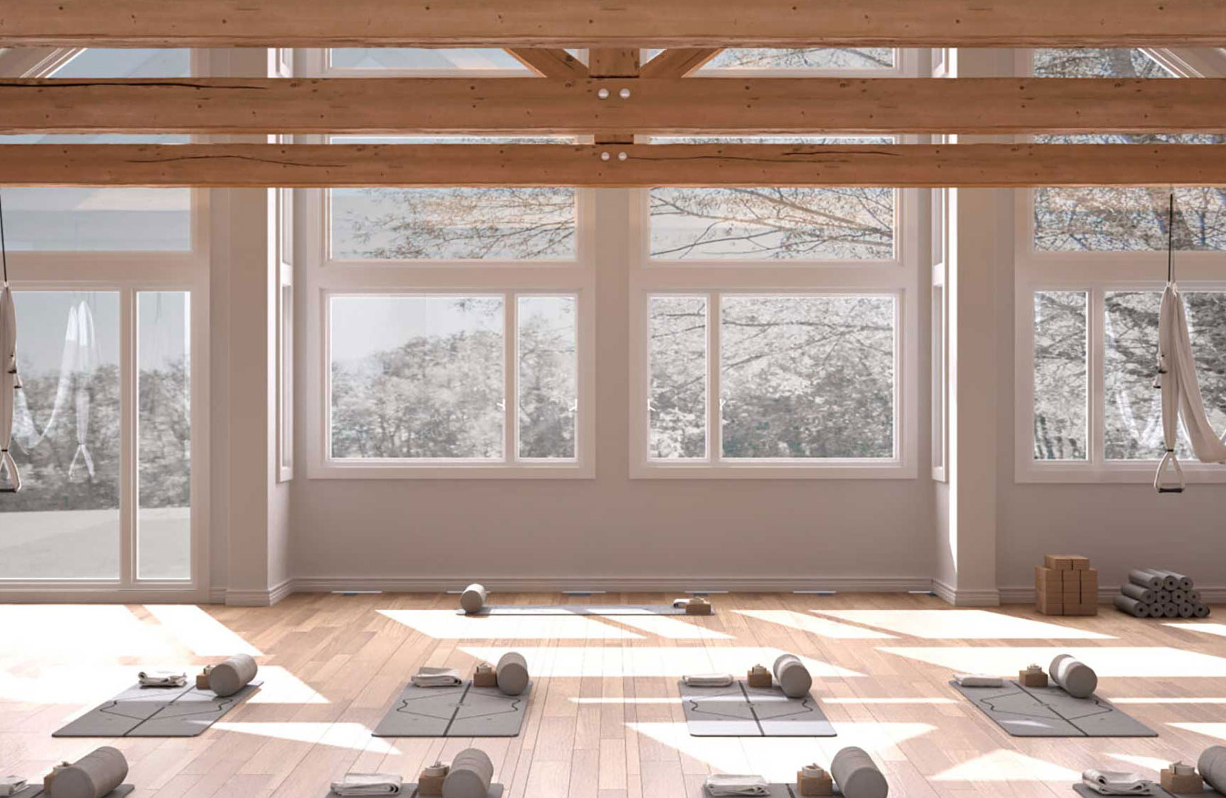 a yoga studio