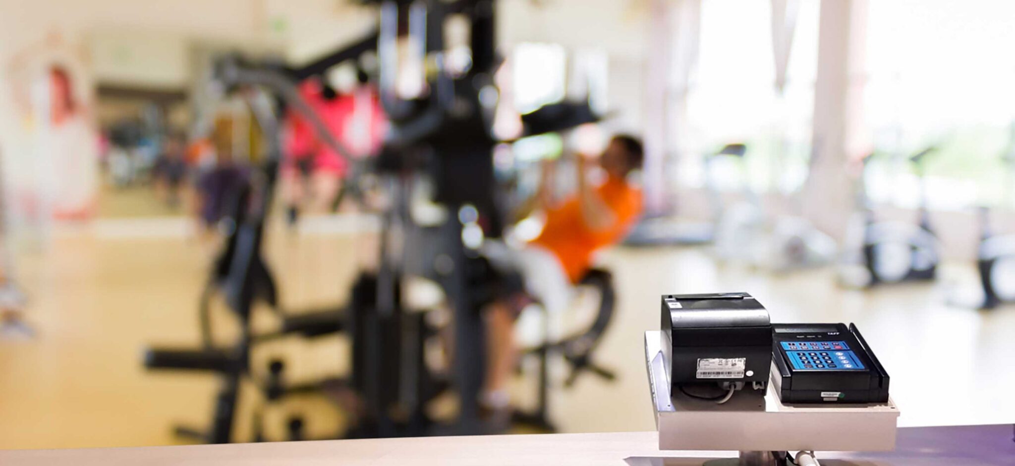 fitness centre front desk POS