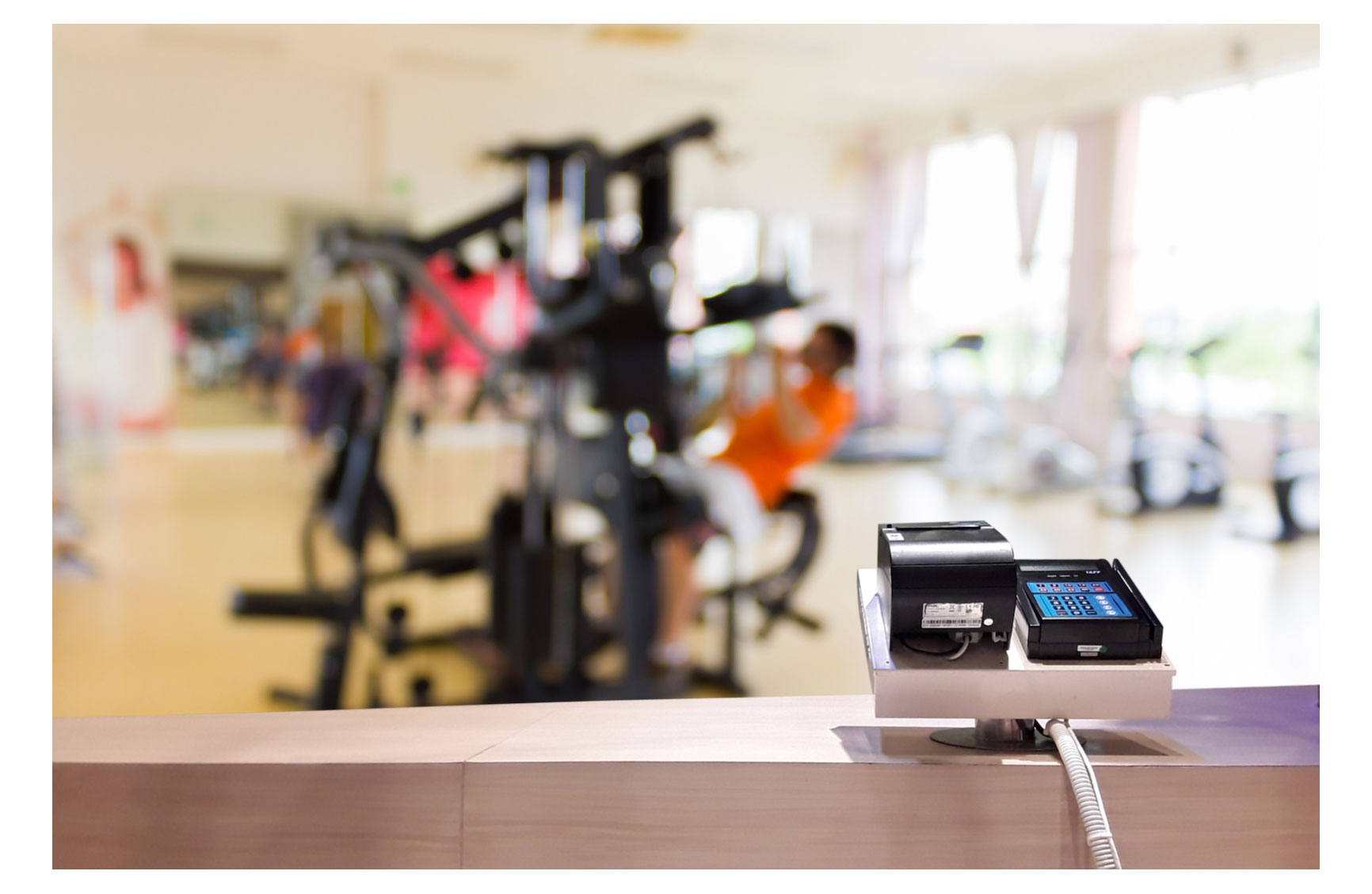 fitness centre front desk POS