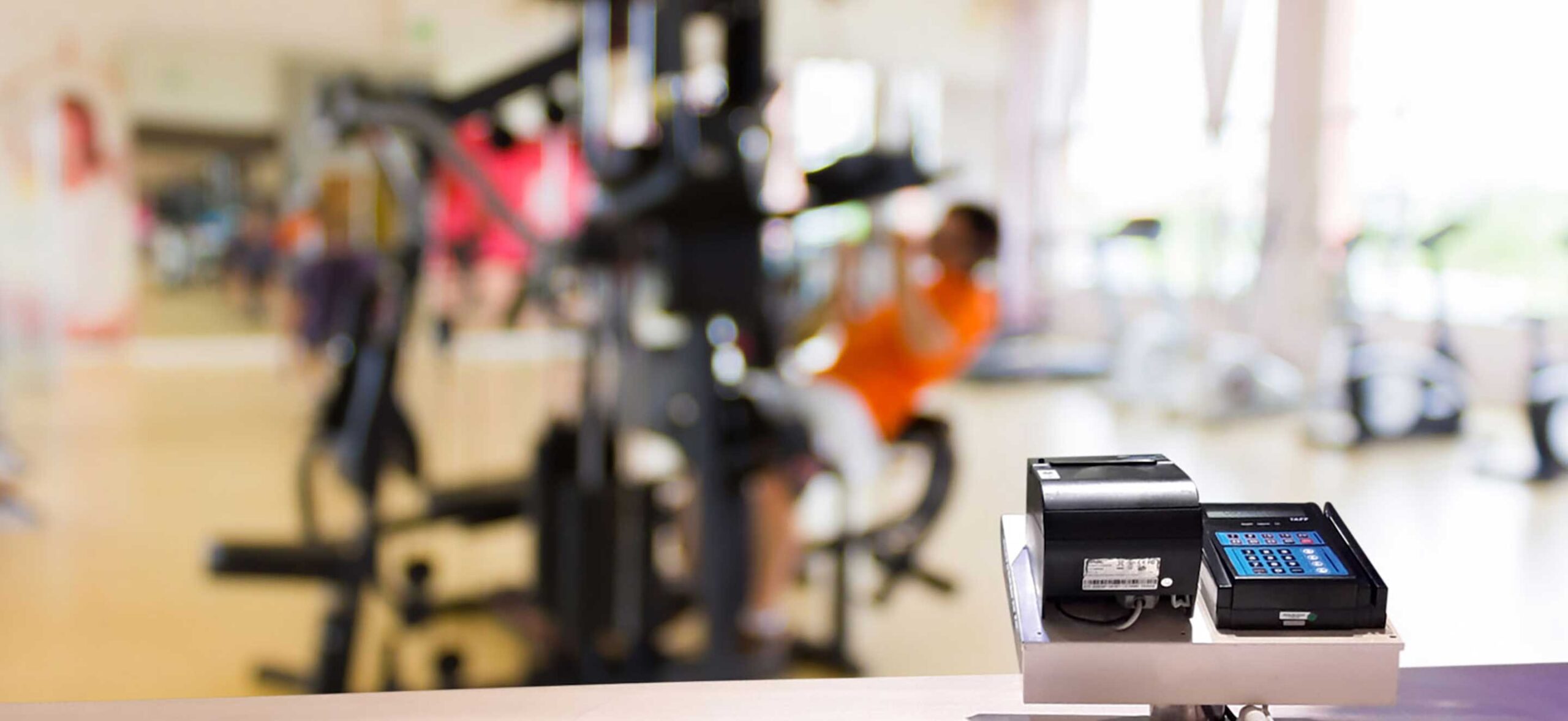 fitness centre front desk POS